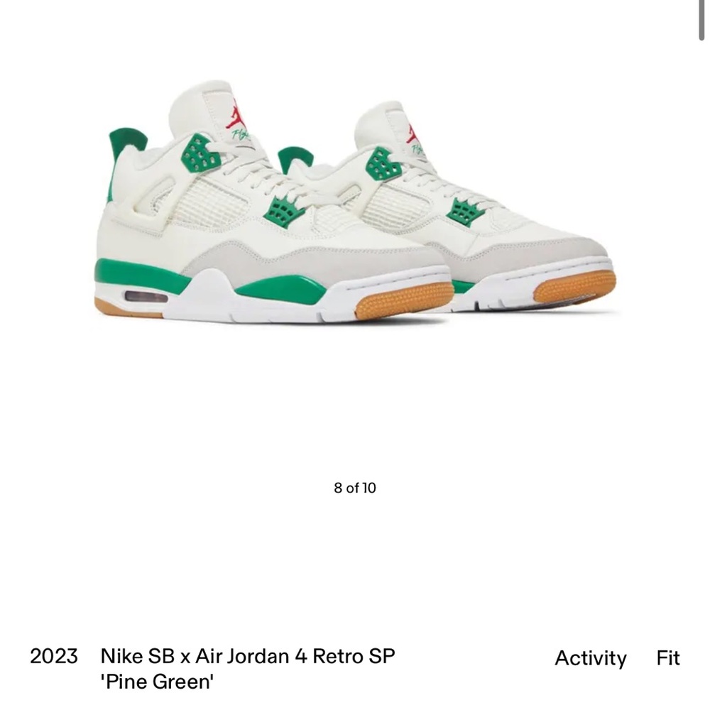 Nike SB x Air Jordan 4 Retro SP Sneakers Pine Green